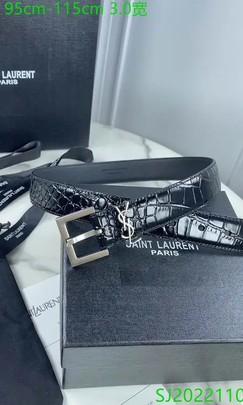 YSL belt 30mmX95-115cm 7D01
